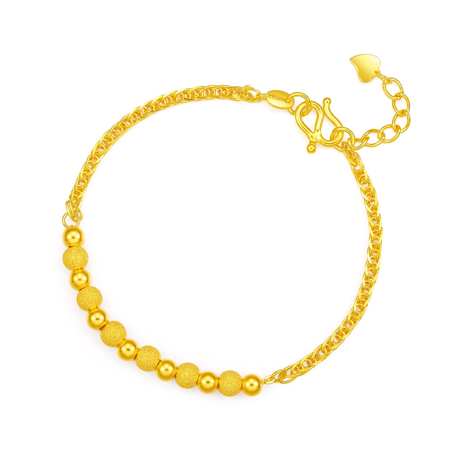 999 24K Gold Chain Bracelet 6-6.5g AA071575