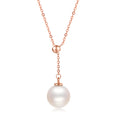 18K Gold Pendant Necklace Pearl 1-1.3g KIPB065480