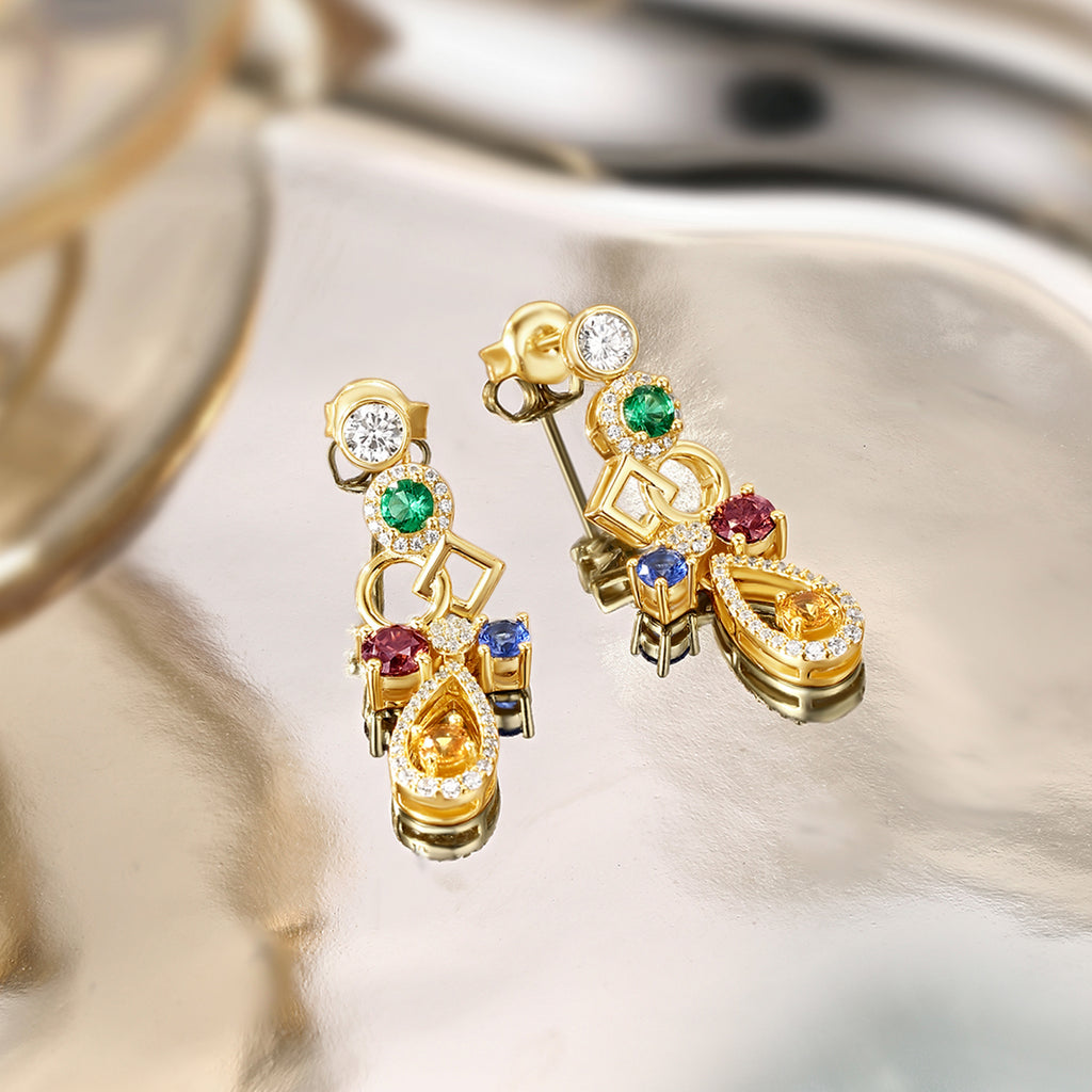 S925 Sterling Silver Earrings Cubic Zirconia 3.6-4.1g J0912884