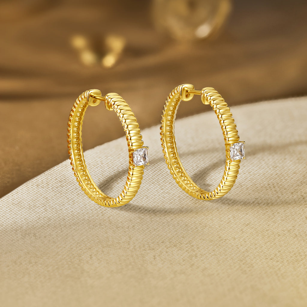 S925純銀耳環，鑲嵌立方氧化鋯，7-8.5克，貨號J0912955