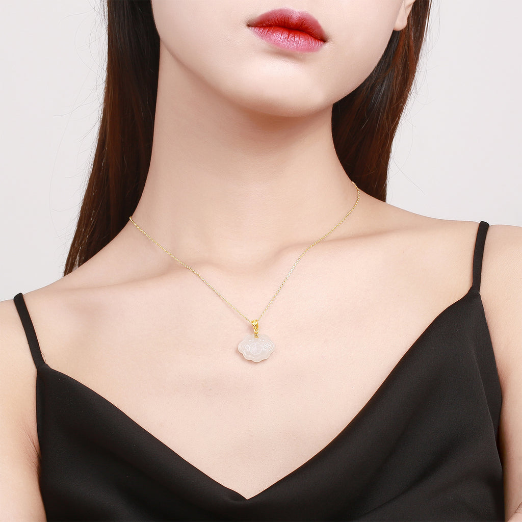 999.9 24K 金吊墜黑田玉 0.46-0.66g 如意 AAYB046941