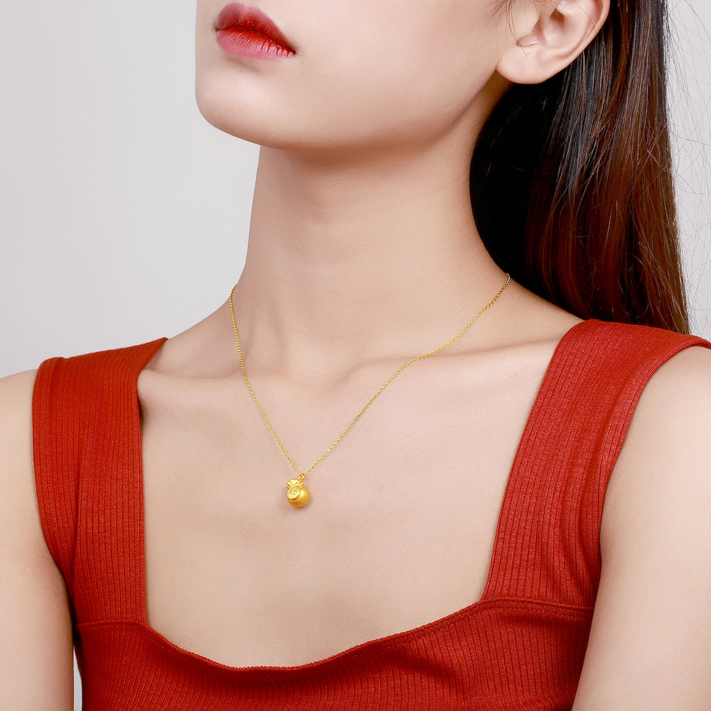   24K Gold Pendant              Fortune Bag 1.1-1.4g AE046952