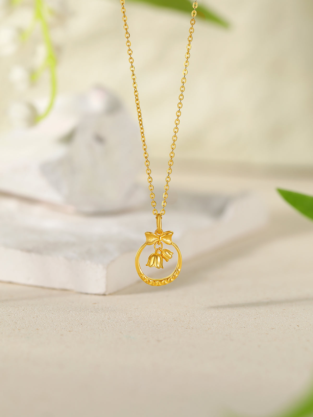 999 24K Gold Pendant Flower 1.7-2.1g A0411808