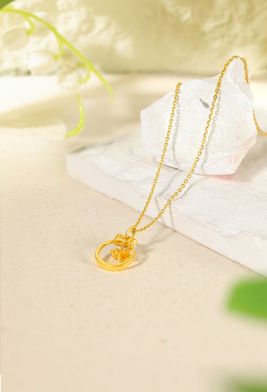999 24K Gold Pendant Flower 1.7-2.1g A0411808