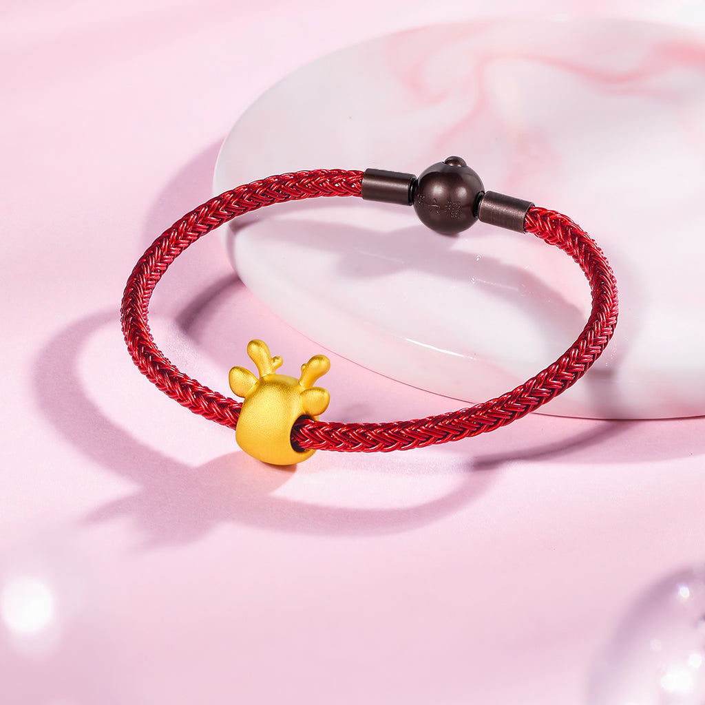   24K Gold Charm Bracelet              Elk 1-1.2g ADHH163891