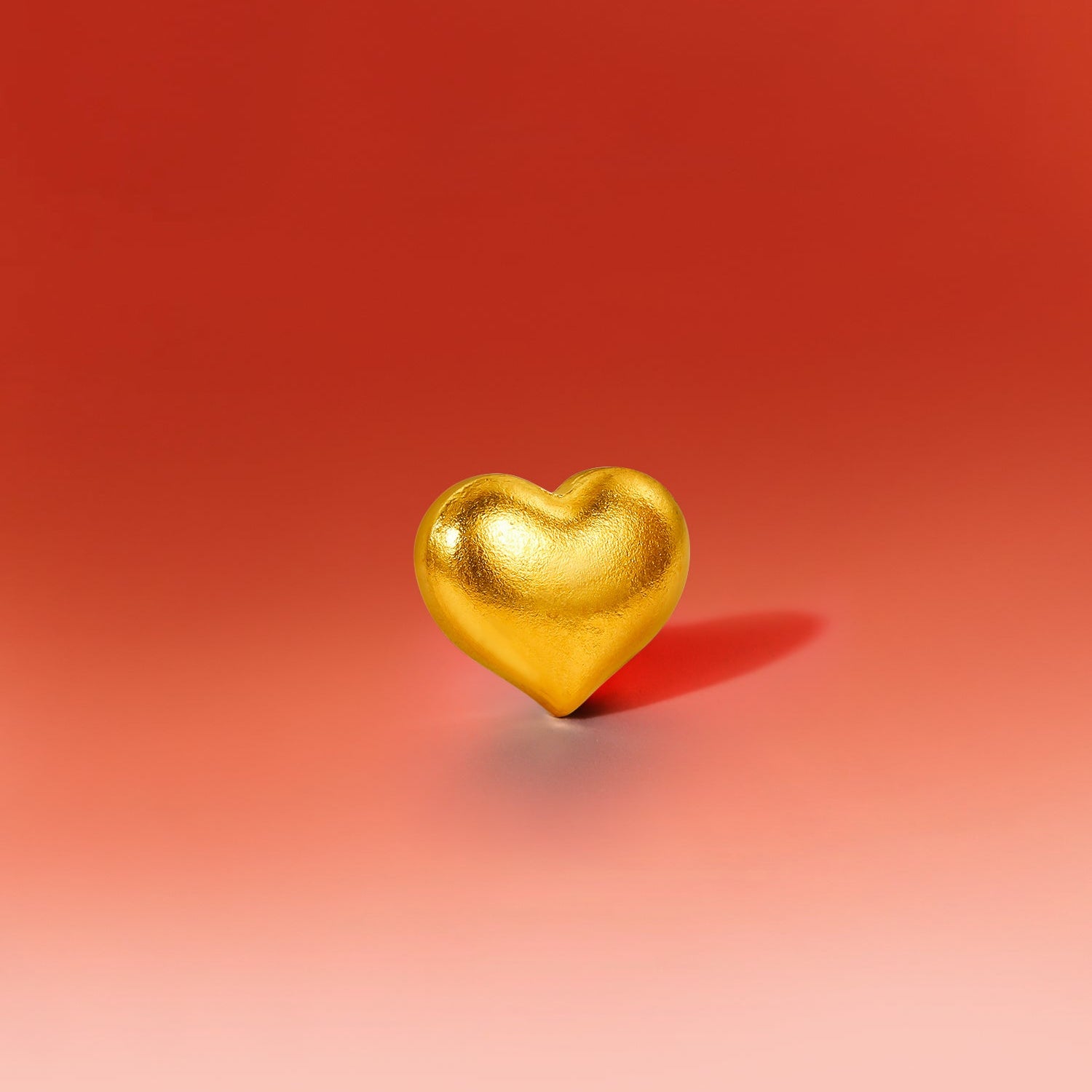 999.9 24K 金心形吊飾 1-1.02公克 A2010992