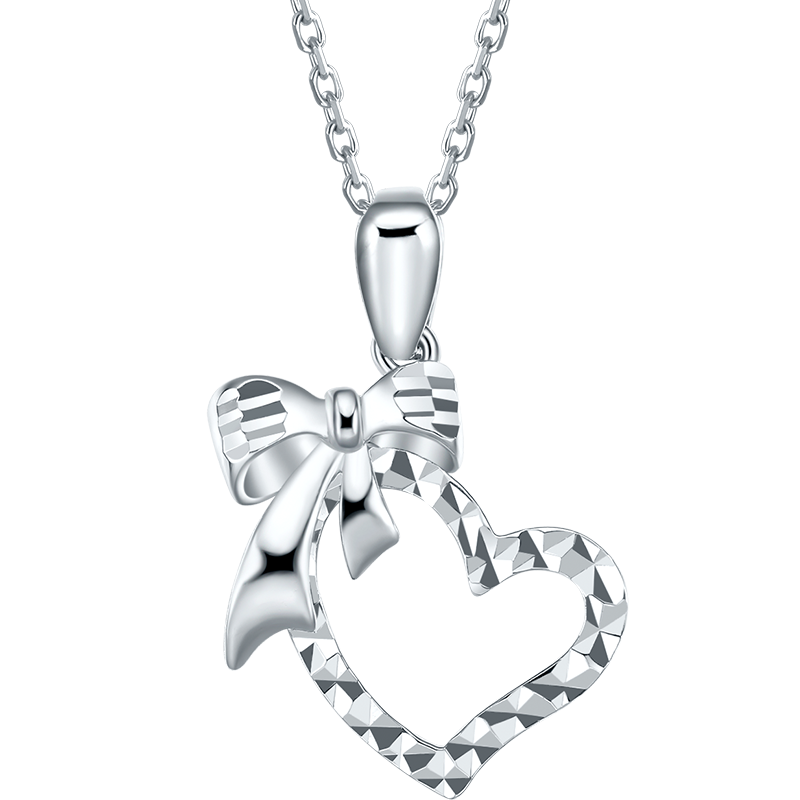950 Platinum Pendant Heart 1.2-1.5g PT043976