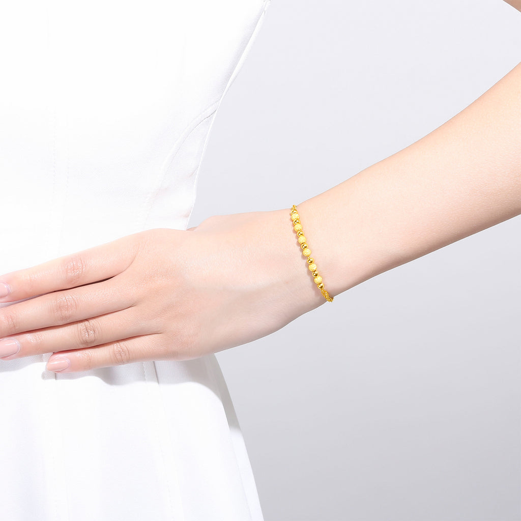 999 24K Gold Chain Bracelet 6-6.5g AA071575