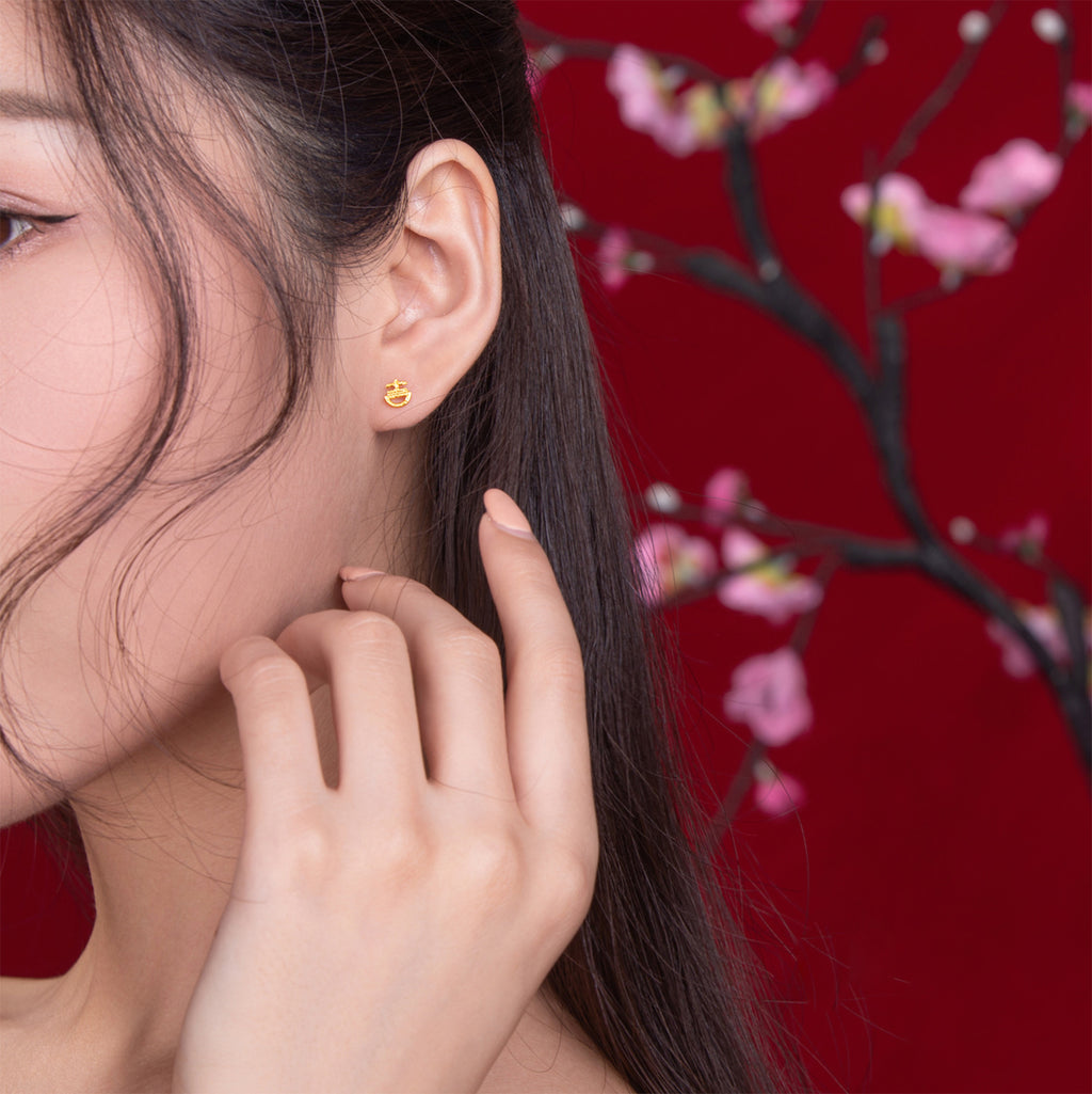999 24K 金耳環 0.9-1.2克 AA094679