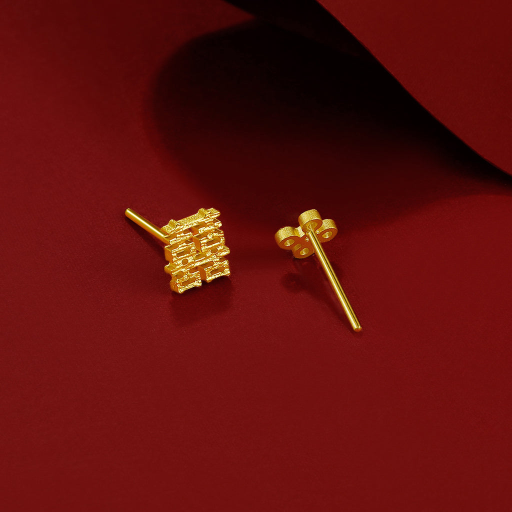 999 24K Gold Earrings 1.1-1.4g AA094686
