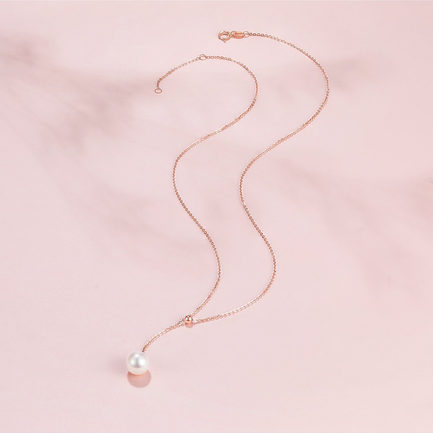 18K Gold Pendant Necklace Pearl 1-1.3g KIPB065480