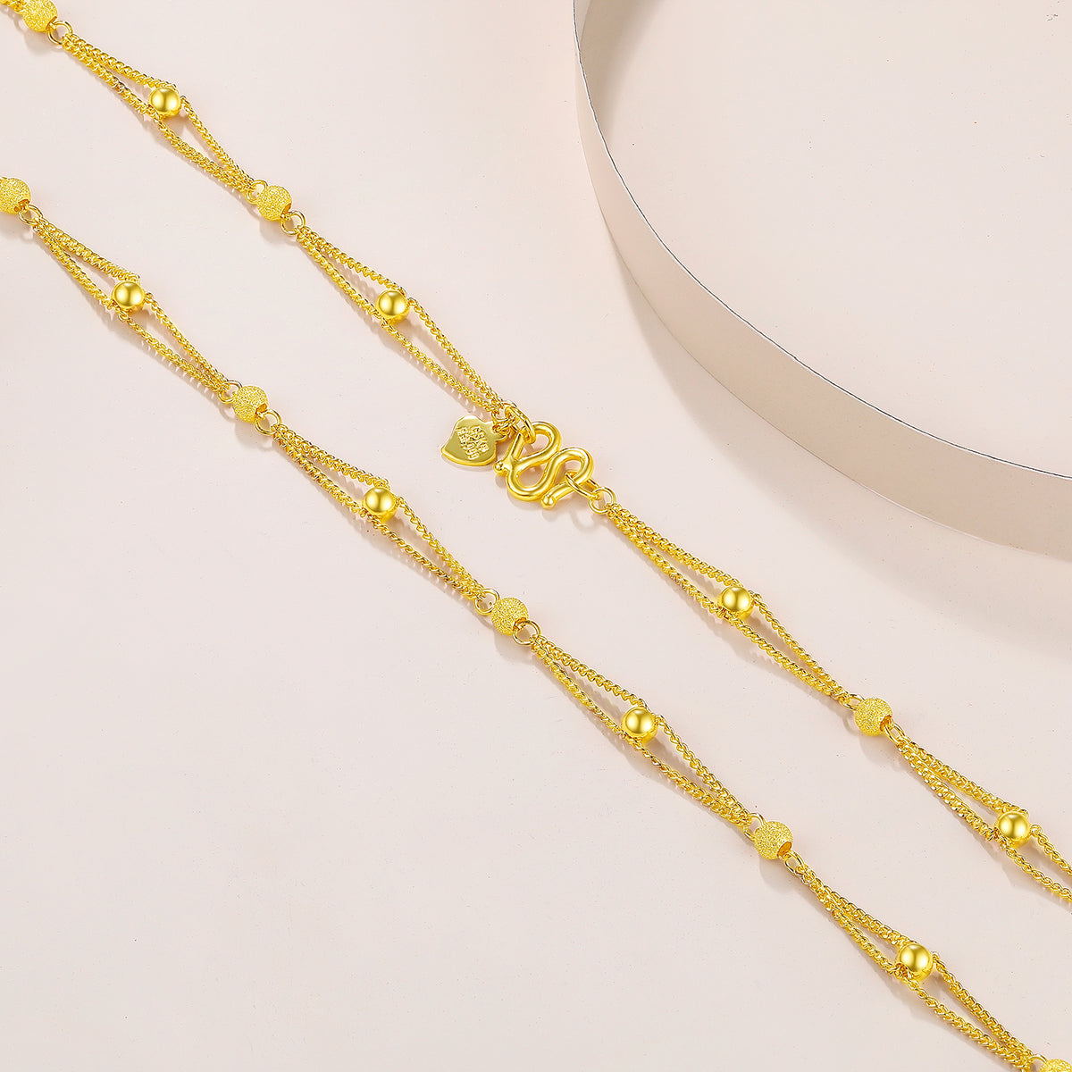 999 24K Gold Necklace 8.5-9.5g AA054087