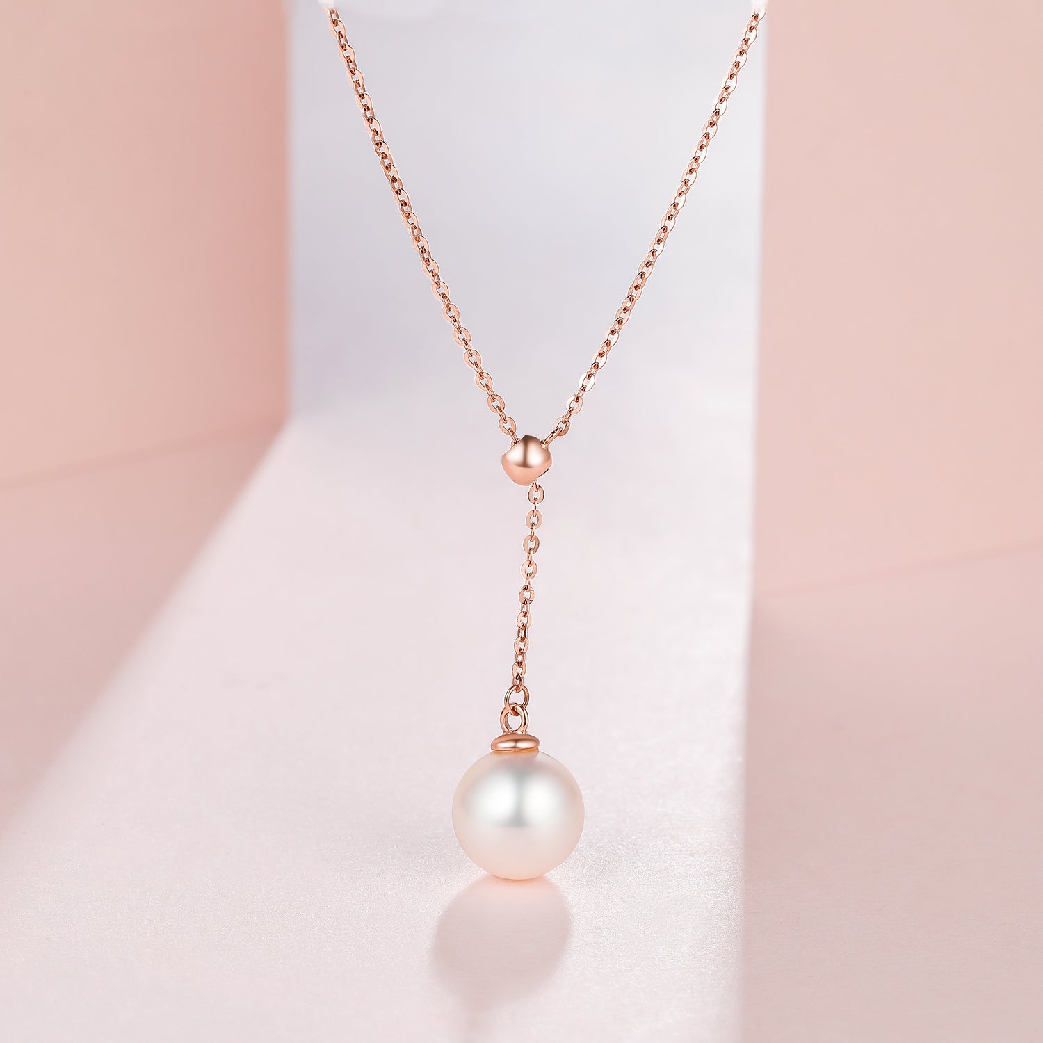 18K Gold Pendant Necklace Pearl 1-1.3g KIPB065480