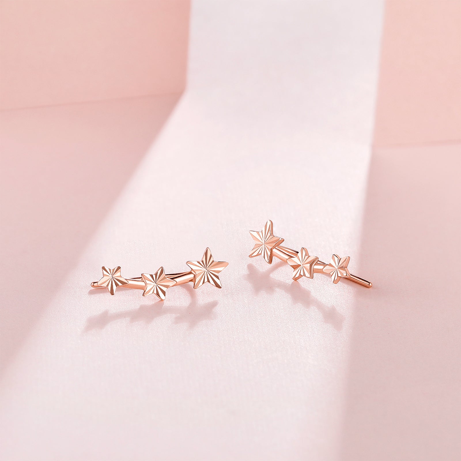 18K Rose Gold Earrings Star 0.7-1g KI094612