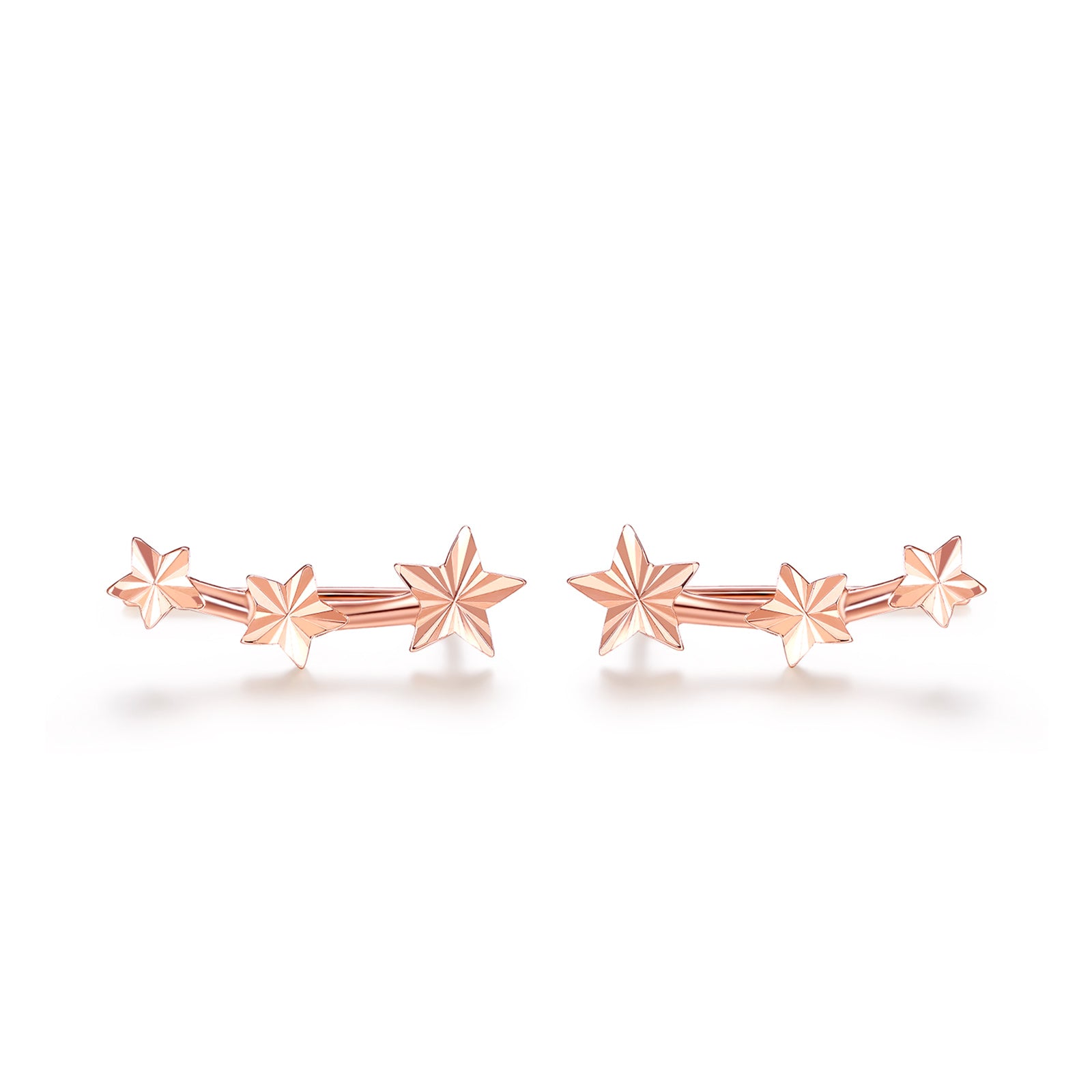 18K Rose Gold Earrings Star 0.7-1g KI094612