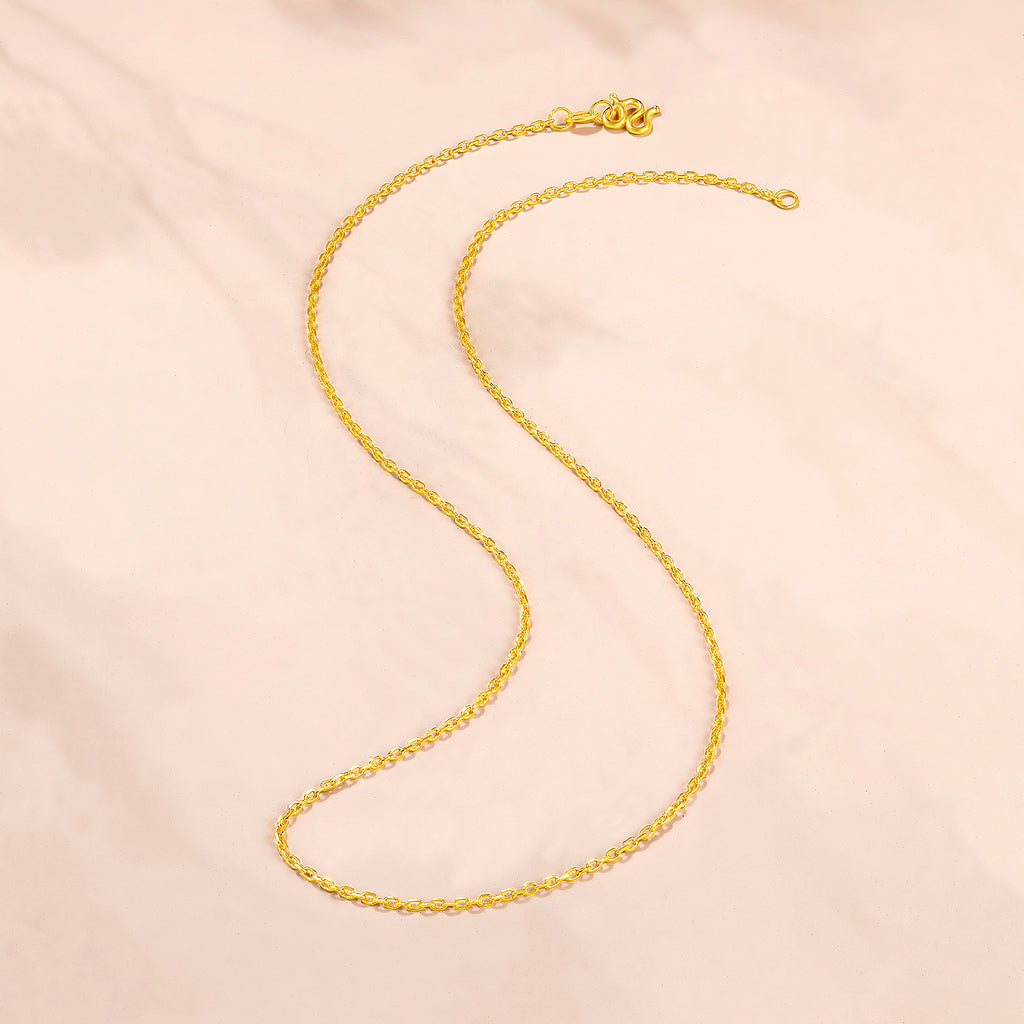 999 24K Gold Necklace 3.8-4.3g AA052174