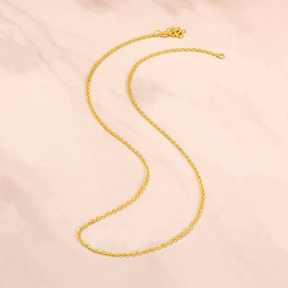 999 24K Gold Necklace 3.8-4.3g AA052174
