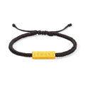 Jiuhua Mountain' 24K Gold String Bracelet Buddhist Scripture A1714664