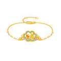 「中華文化藏品－宋錦」24K 黃金手鍊 喜鵲 3.79-4.39克 A0723908