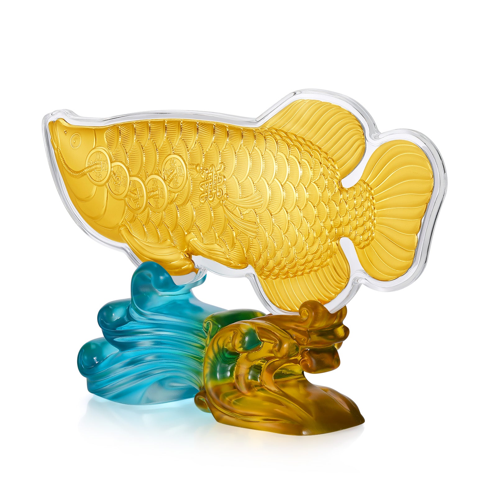 999.9 24K Gold Ornament 0.03g Surplus every year 年年有餘 A1522227