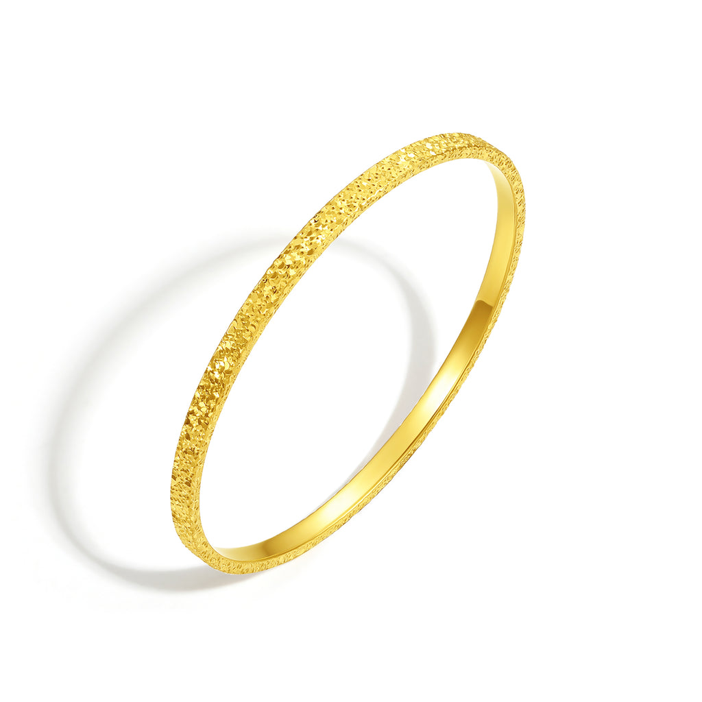 999 24K Gold Bangle Bracelet 20-23g A1013001