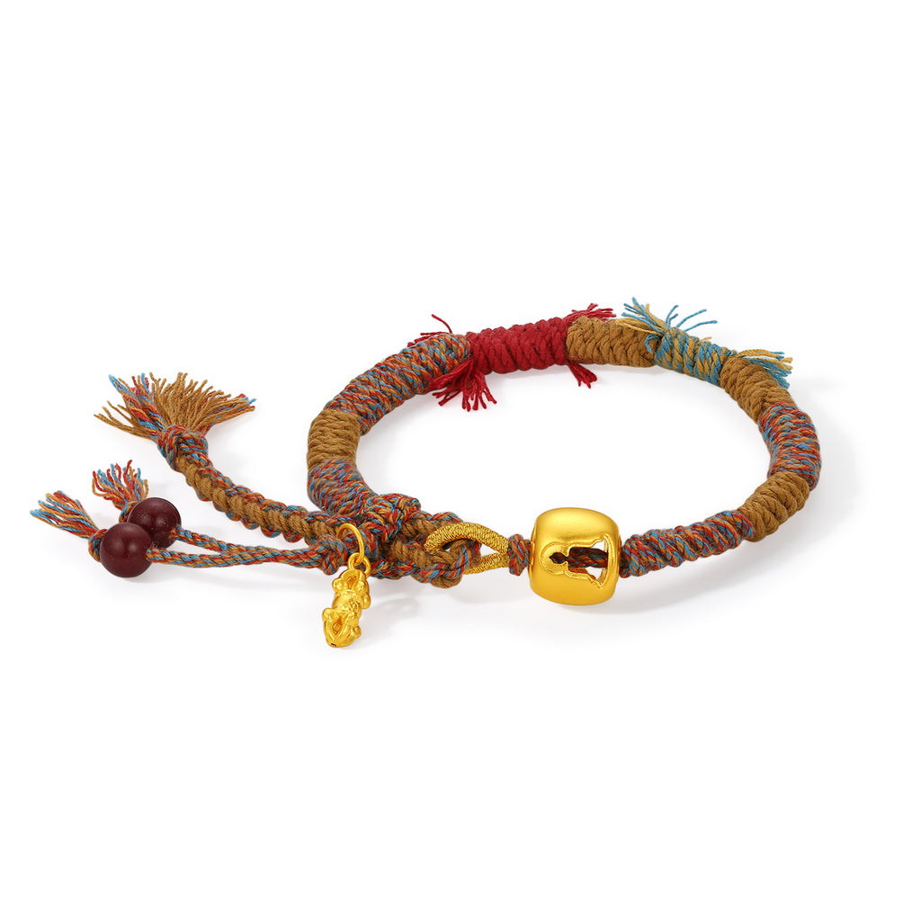 九華山' 24K金手鍊金剛杵 A1715289