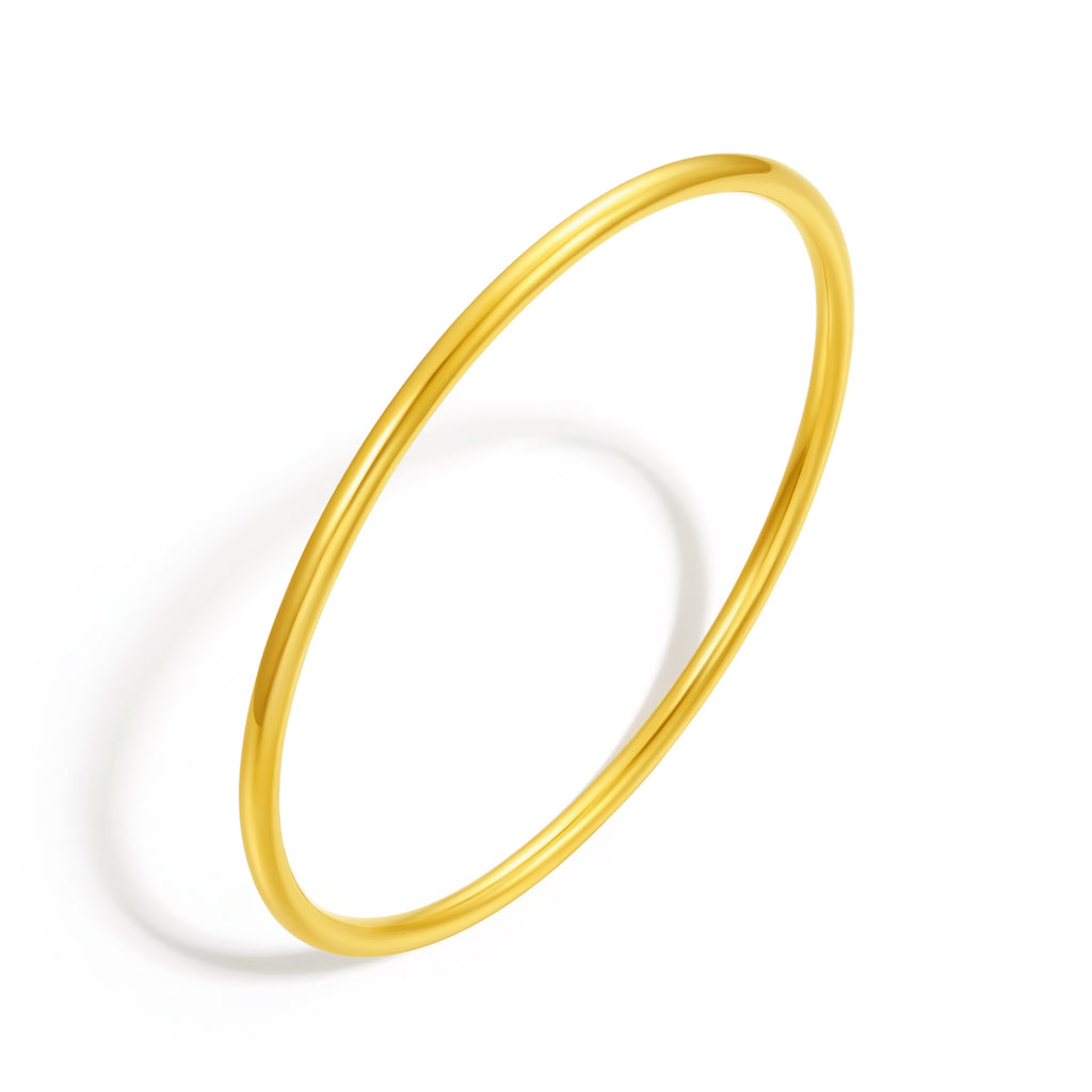 999 24K Gold Bangle Bracelet 20-25g A1012545
