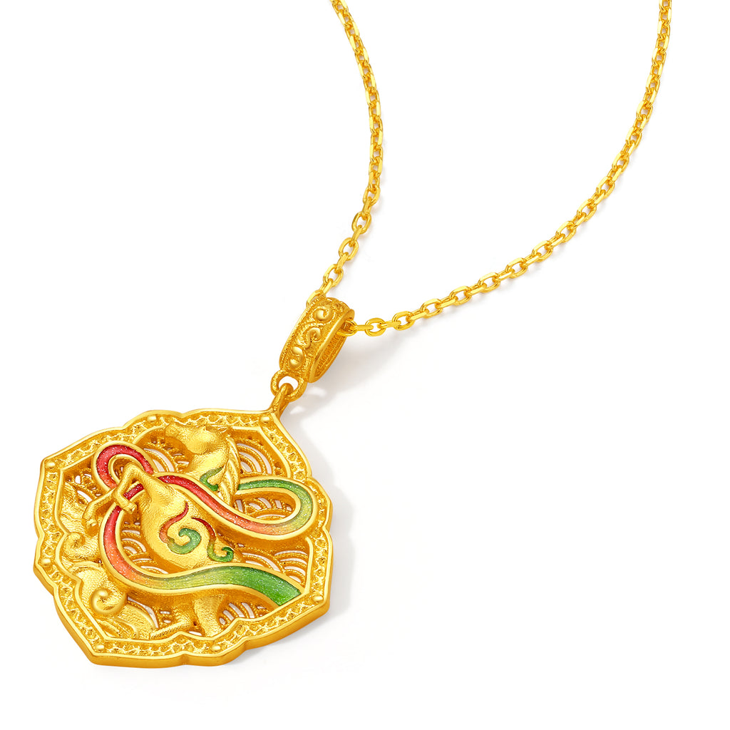 'Year of the Horse' 999.9 24K Gold Pendant Horse 5.3-5.8g A0421061