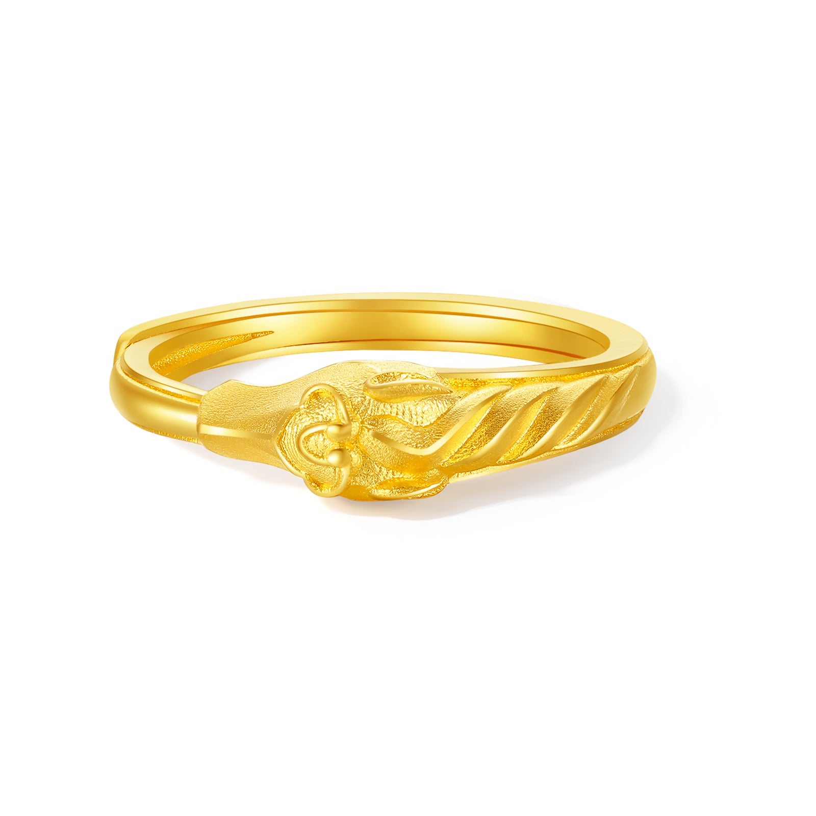 'Year of the Horse' 999.9 24K Gold Ring Horse Horsehead 3.65-3.95g A0120945