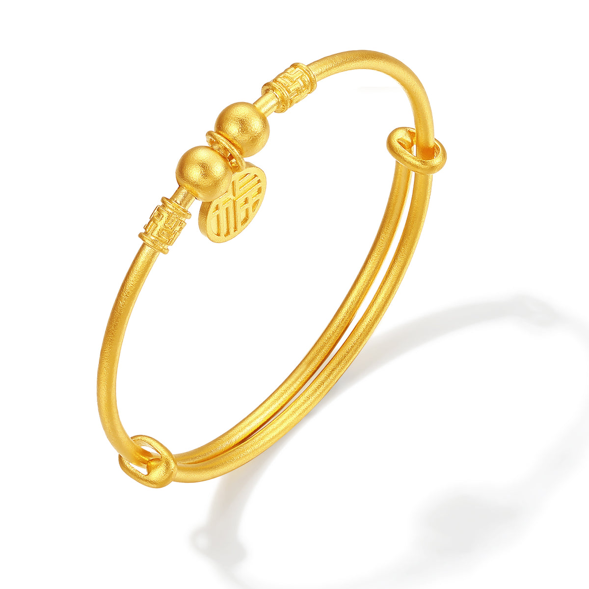 999 24K Gold Bangle Bracelet Fu 8.28-8.88g A1013613