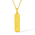 'Jiuhua Mountain' 24K Gold Pendant Buddhist Scripture A0414662
