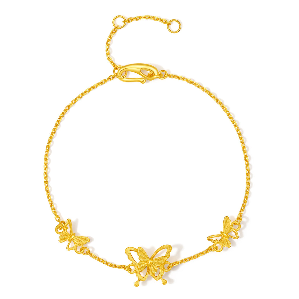 999 24K Gold Chain Bracelet 2.5-3.1g A0712519