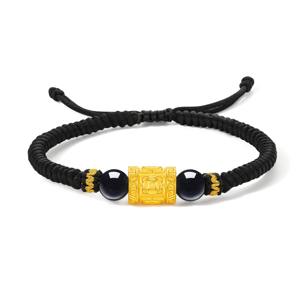 24K Gold String Bracelet 1.4-1.7g A1713143