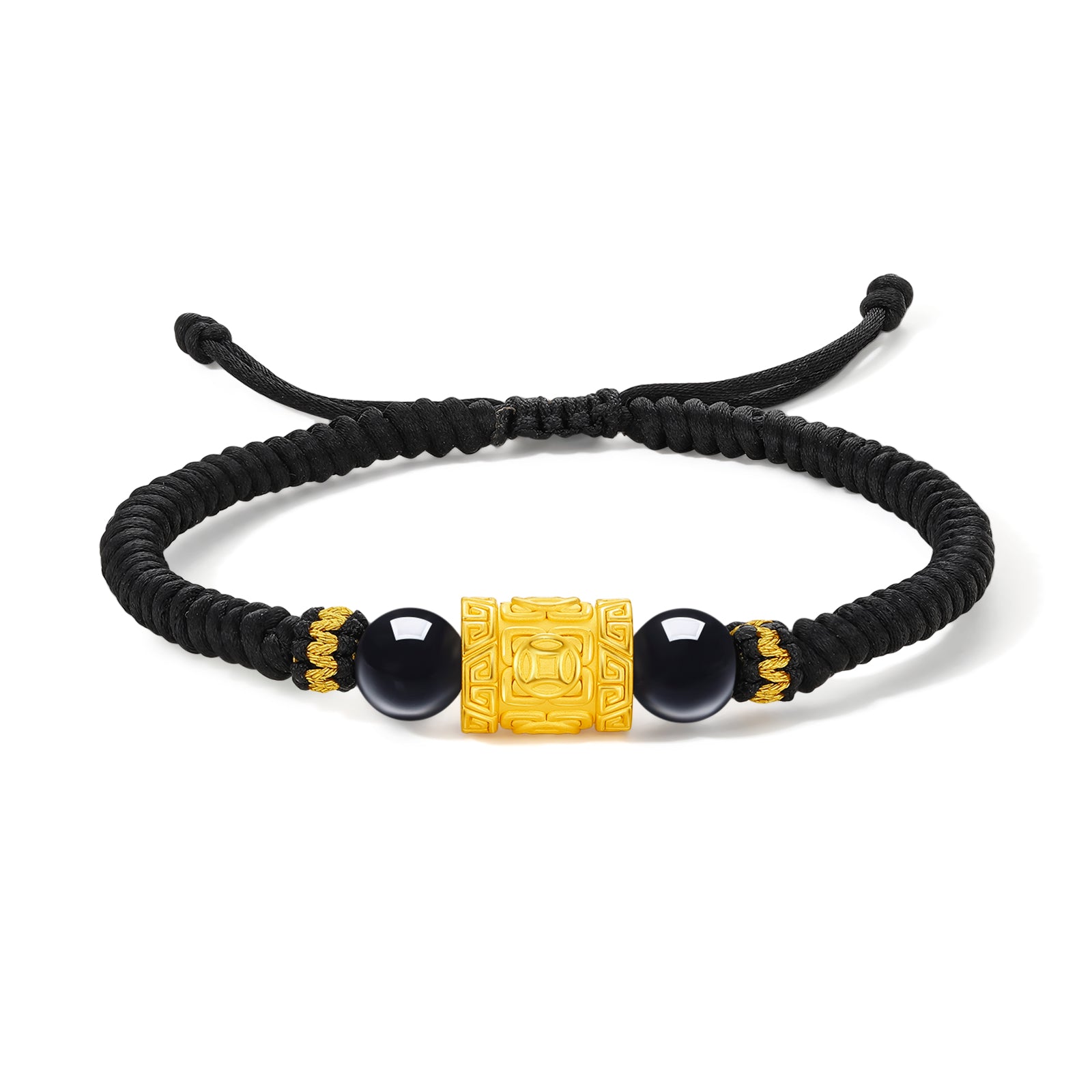24K Gold String Bracelet 1.4-1.7g A1713143