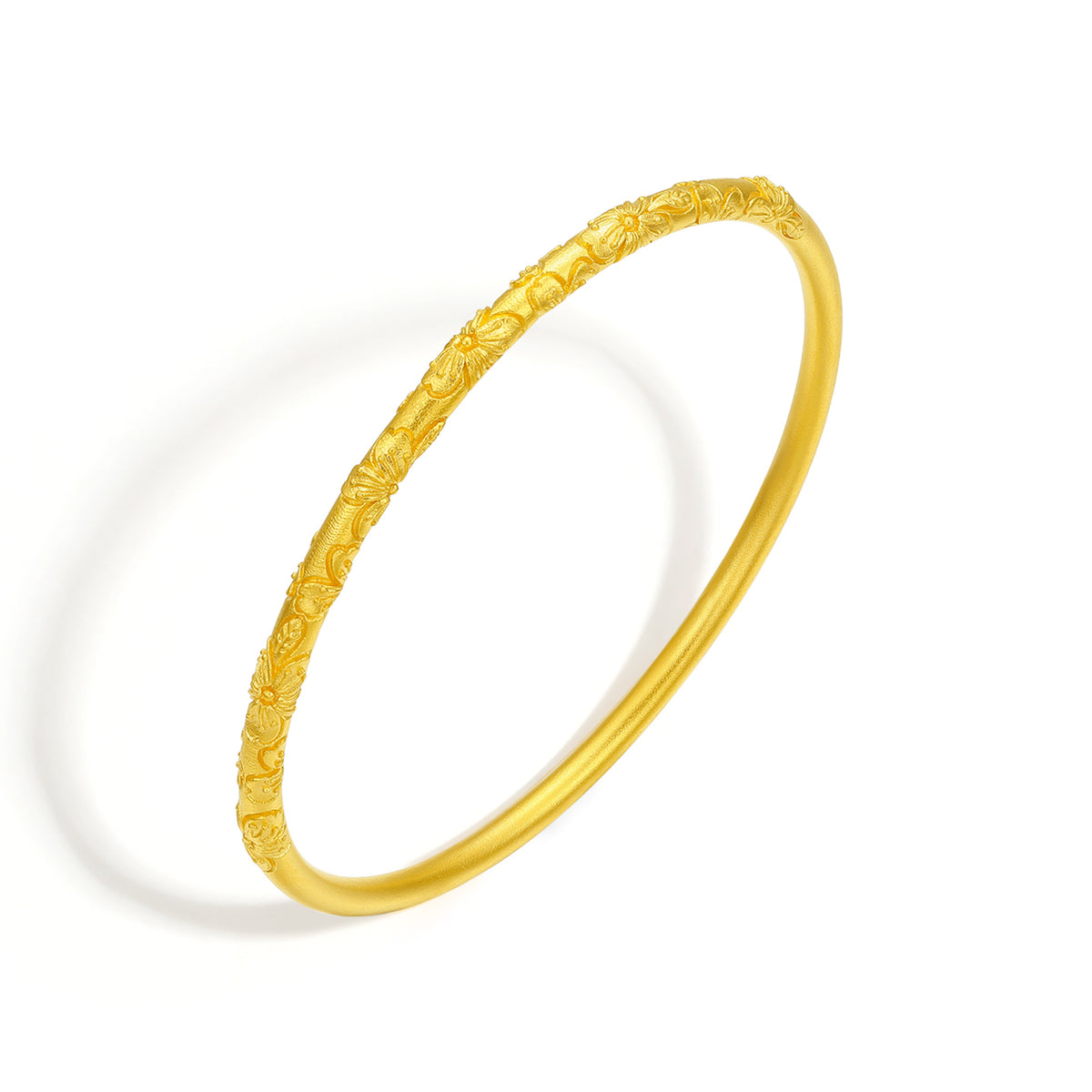 999 24K Gold Bangle Bracelet 30-36g A1012815