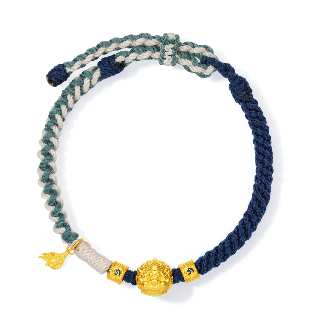 九華山 24K 金手鍊 地藏菩薩地頂山 A1715506