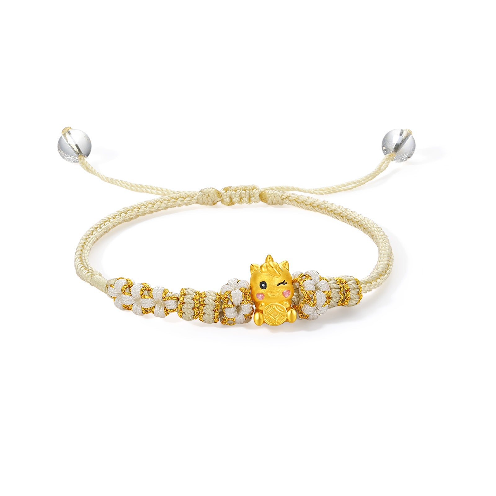 'Year of the Horse' 24K Gold Bracelet Horse Coin 0.6-0.8g 16cm-22cm A1715943