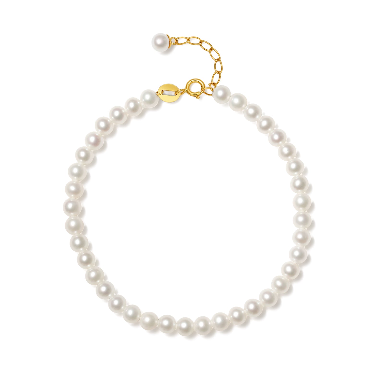 18K金鍊手鍊，珍珠，0.22-0.25克，貨號X078933