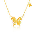“Dream in the Garden” 999 24K Gold Pendant Necklace Butterfly 4.15-4.65g A0614952