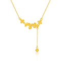 “Dream in the Garden” 999 24K Gold Pendant Necklace Flower 4.1-4.5g A0614927