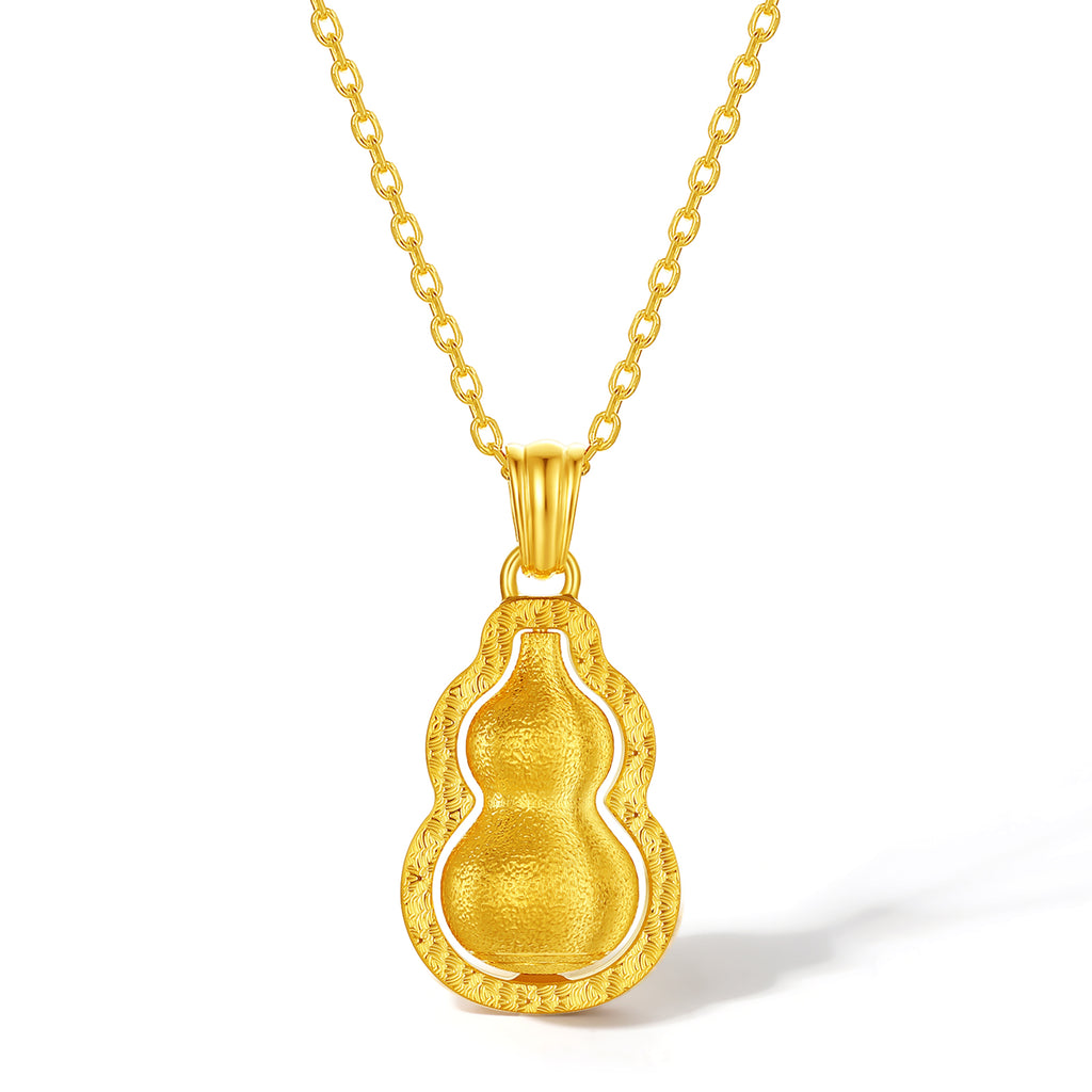 999 24K Gold Pendant Gourd 4.6-5.2g A0415515