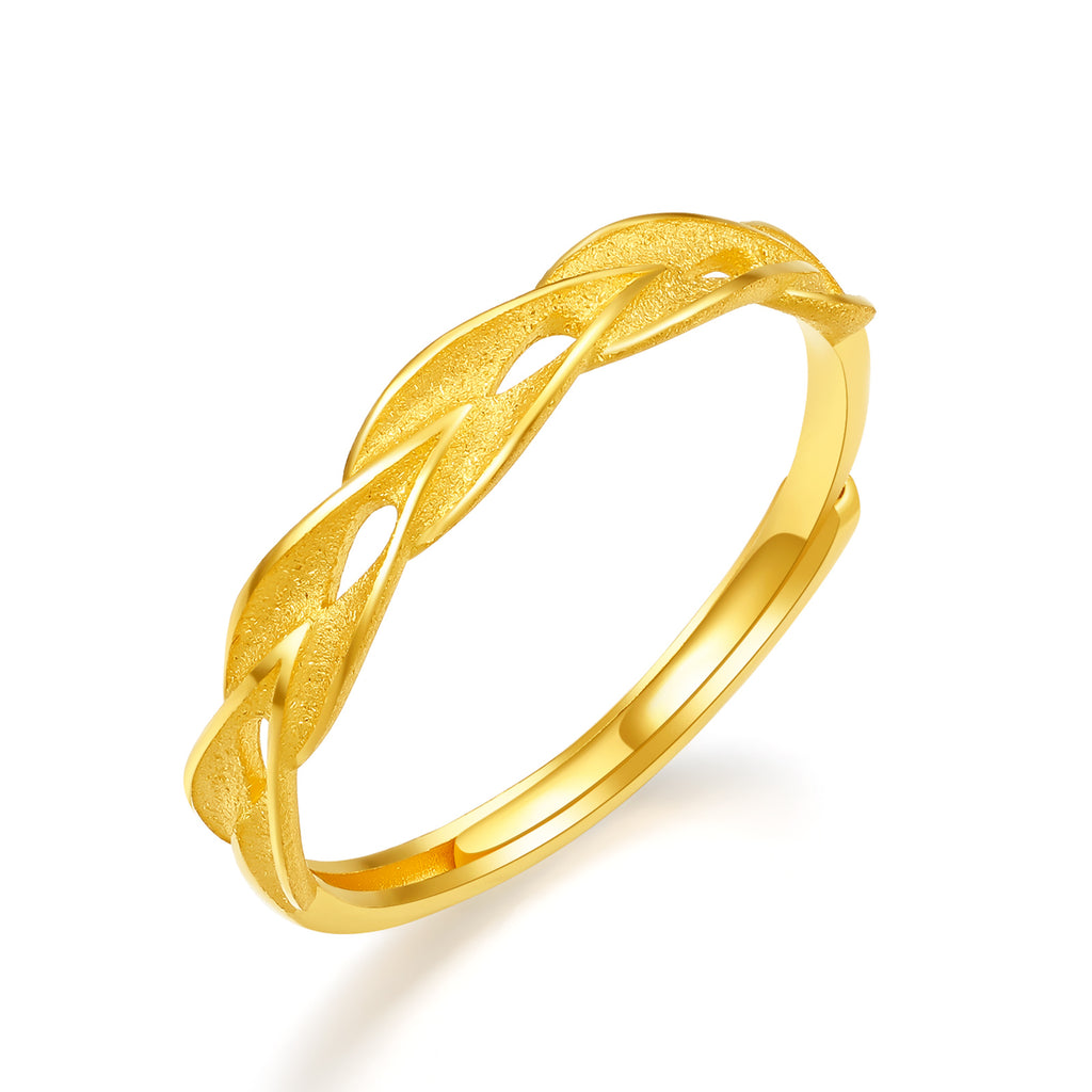 999 24K Gold Ring Leaf 1.8-2.3g A0112977