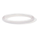 ZHOU LIU FU Chalcedony Bangle Classic White Natural Gemstone for Mom Women 58mm J1011820