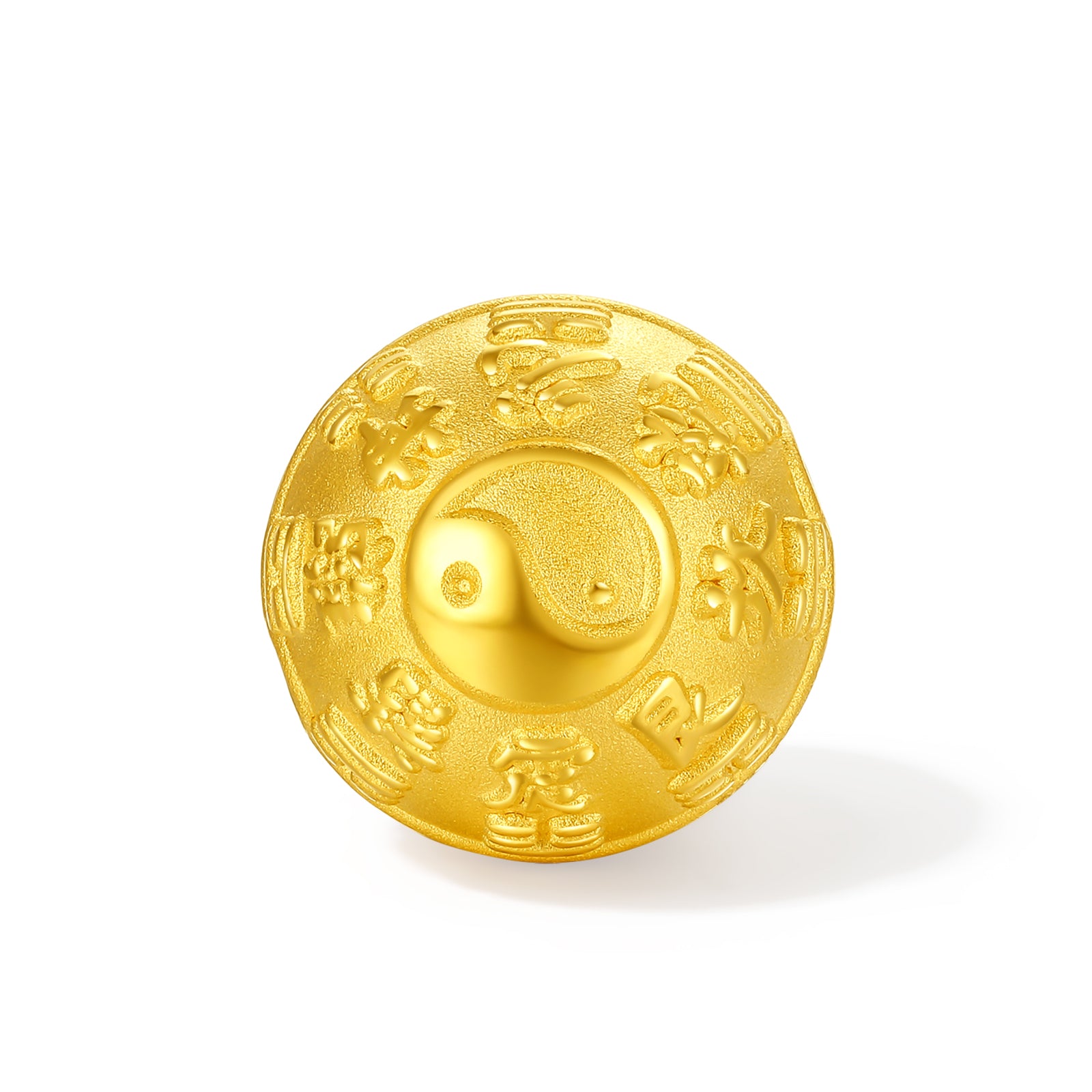 Jiuhua Mountain'24K Gold Beaded Bracelet Citrine Buddhist Scripture A1914656