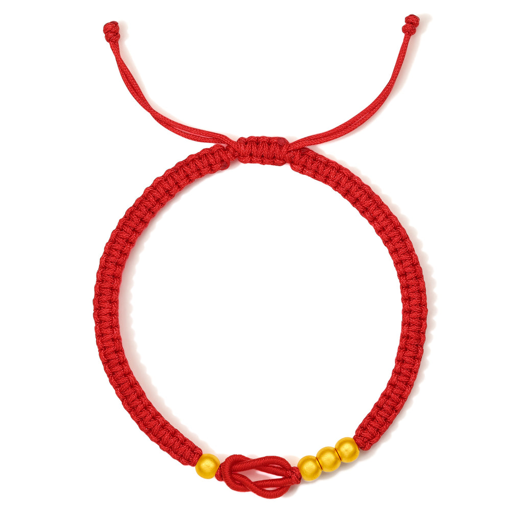 999 24K Gold String Bracelet 0.26-0.56g A1712667