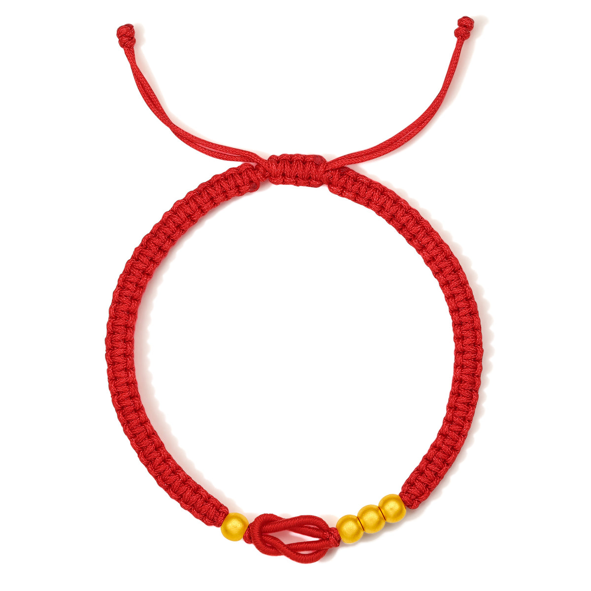 999 24K Gold String Bracelet 0.26-0.56g A1712667