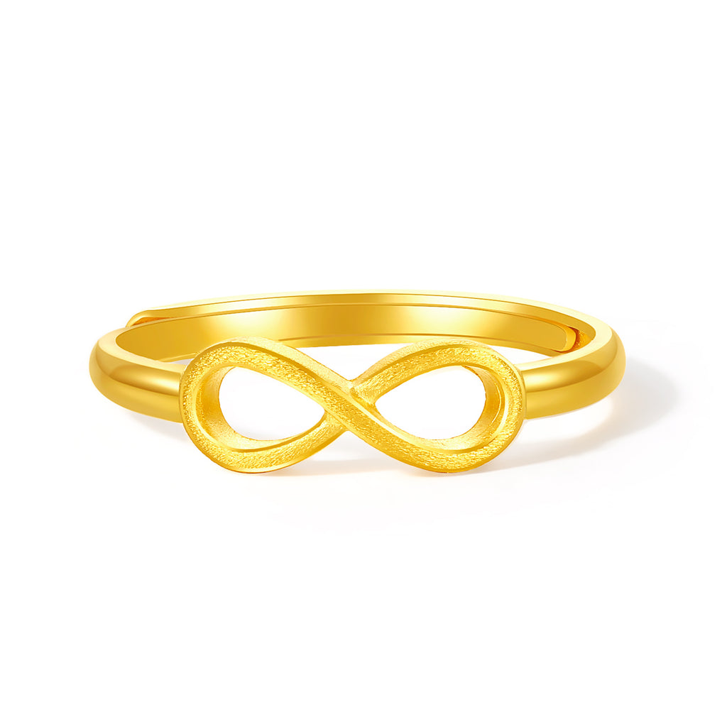 999 24K Gold Ring Mobius strip 2.15-2.45g A0112709