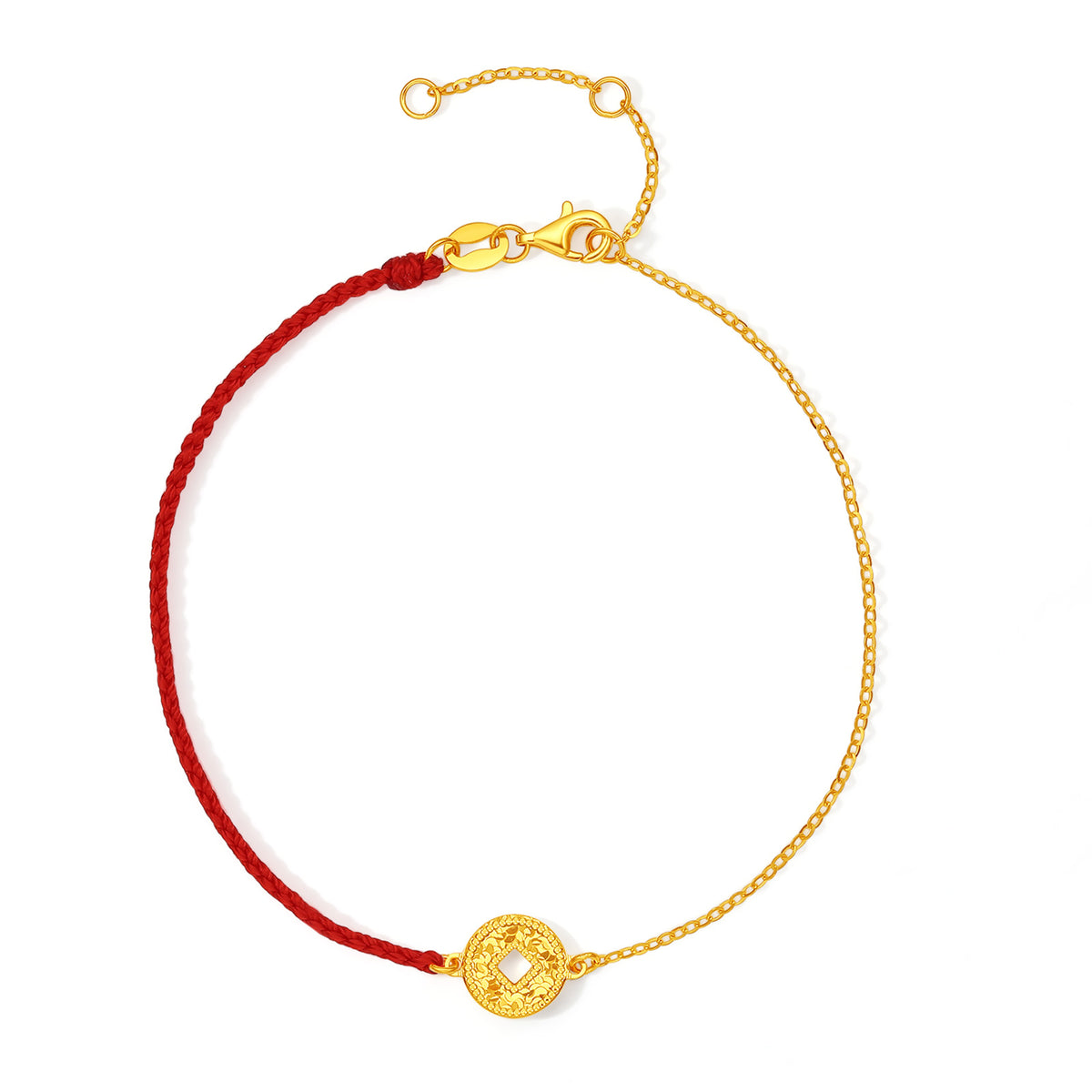 24K Gold Chain Bracelet Coin 1.5-1.8g A0724562
