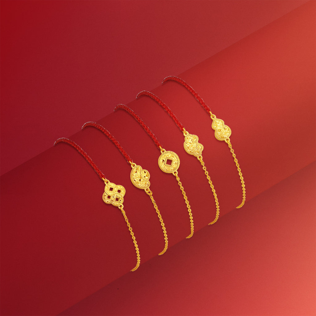 24K Gold Chain Bracelet Ruyi 1.5-1.8g A0724560