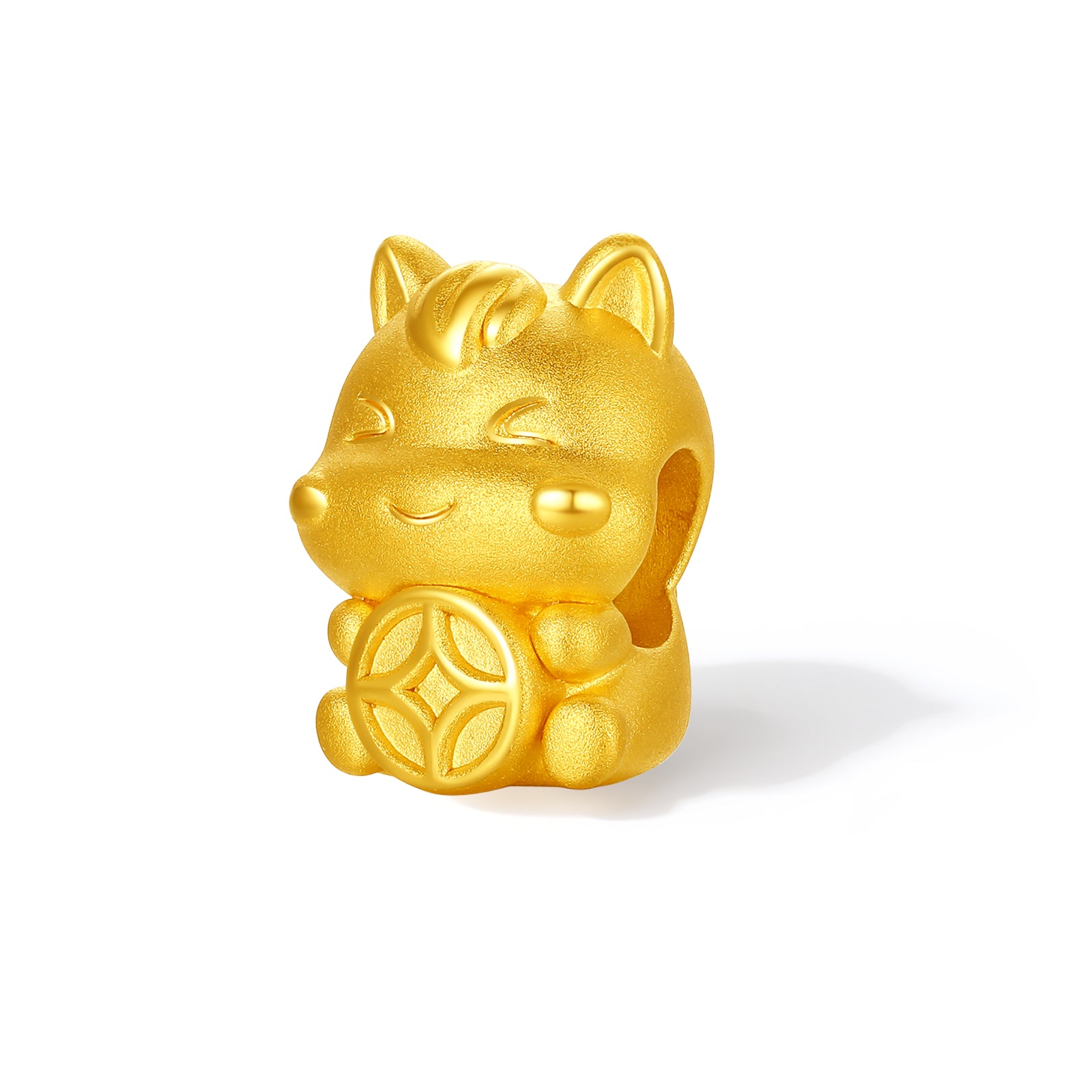 'Year of the Horse' 24K Gold Charm Bracelet Horse Coin 0.7-1g 17cm & 19cm A1615527